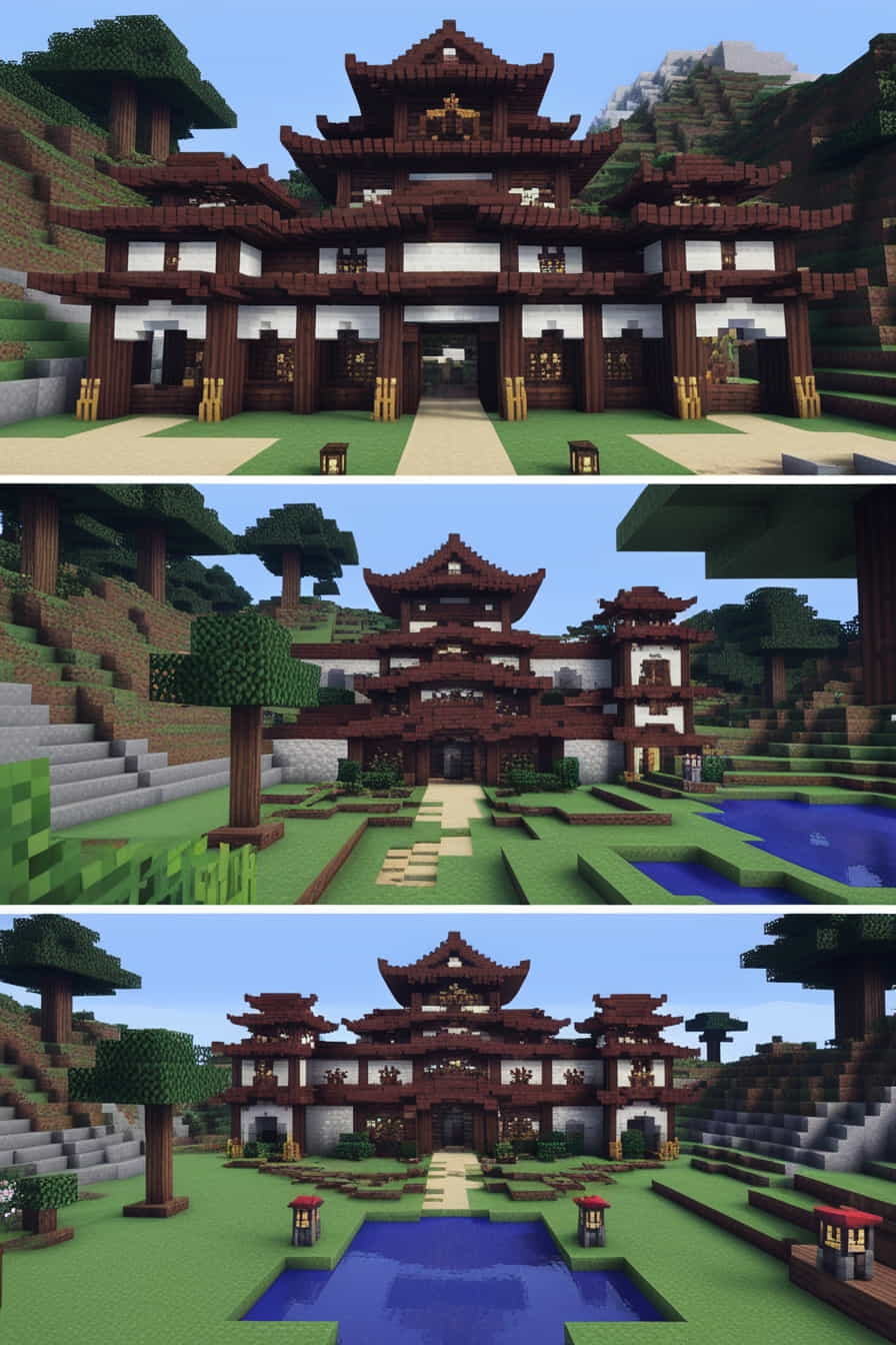 a japanesestyle minecraft castle inspired by feudal ar 3 