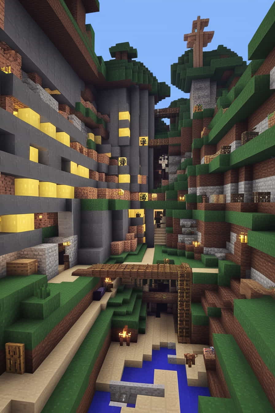 a massive minecraft underground city beneath your world 2 