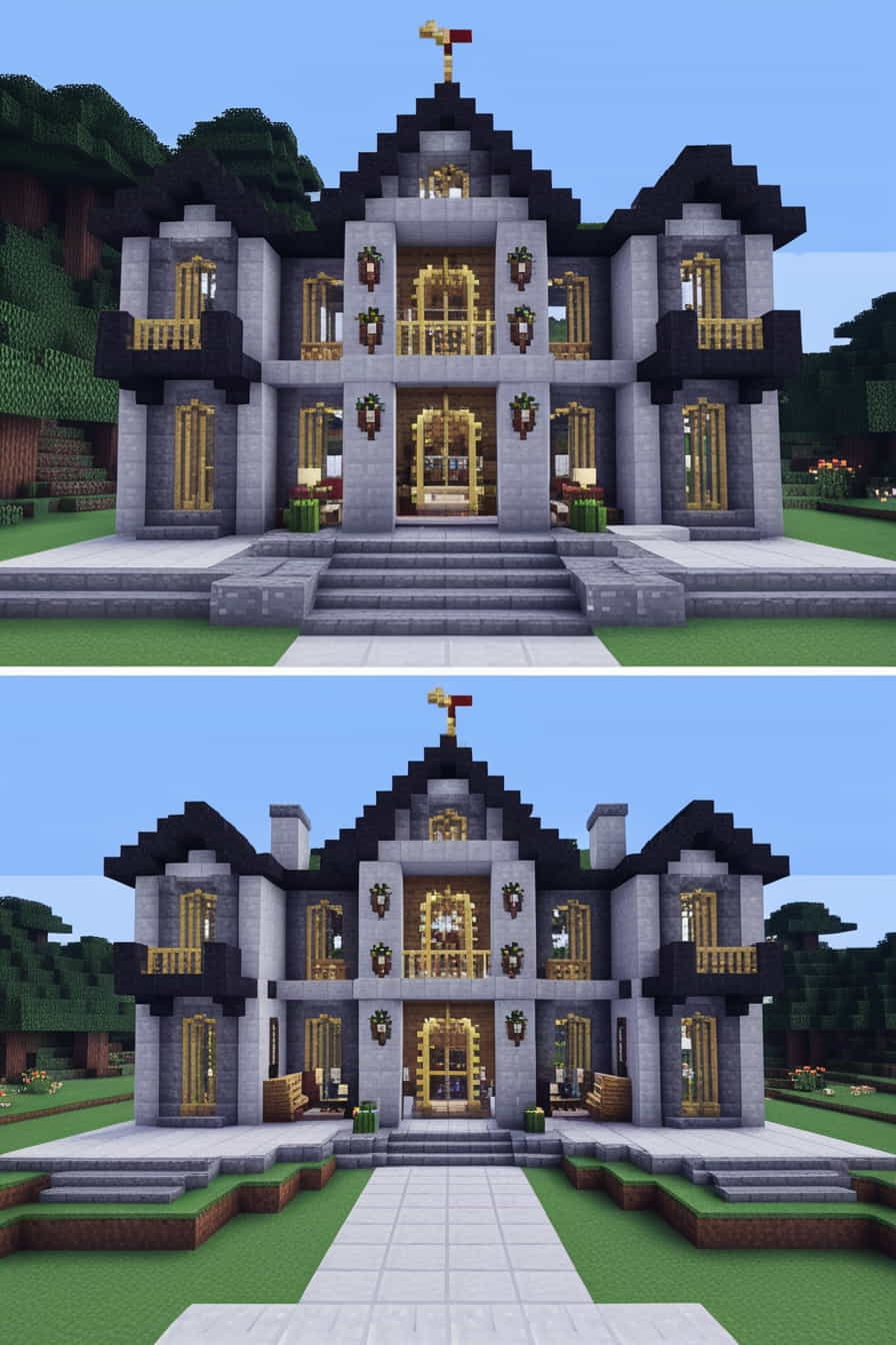 a minecraft grand manor for a noble family 4 