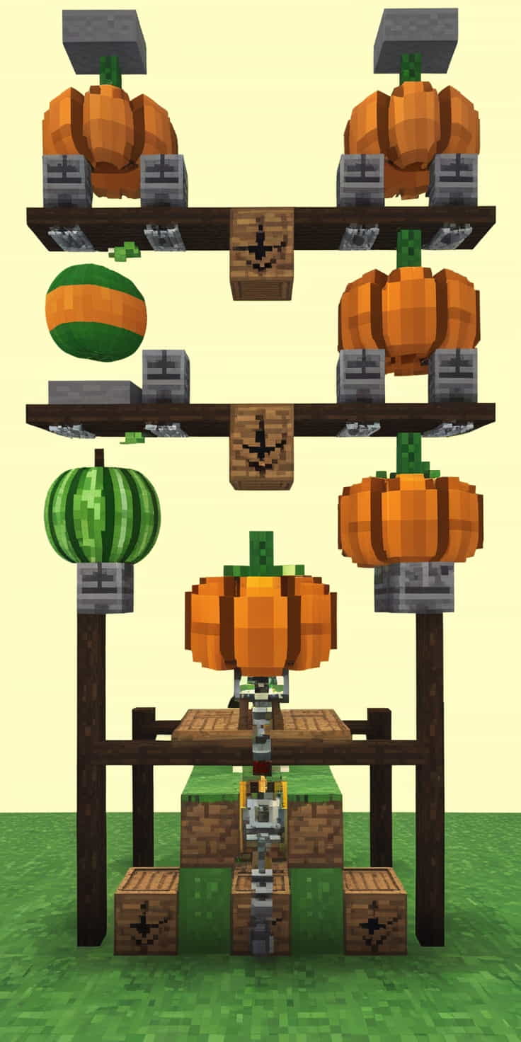 a pumpkin and melon minecraft farm using observers (1) 