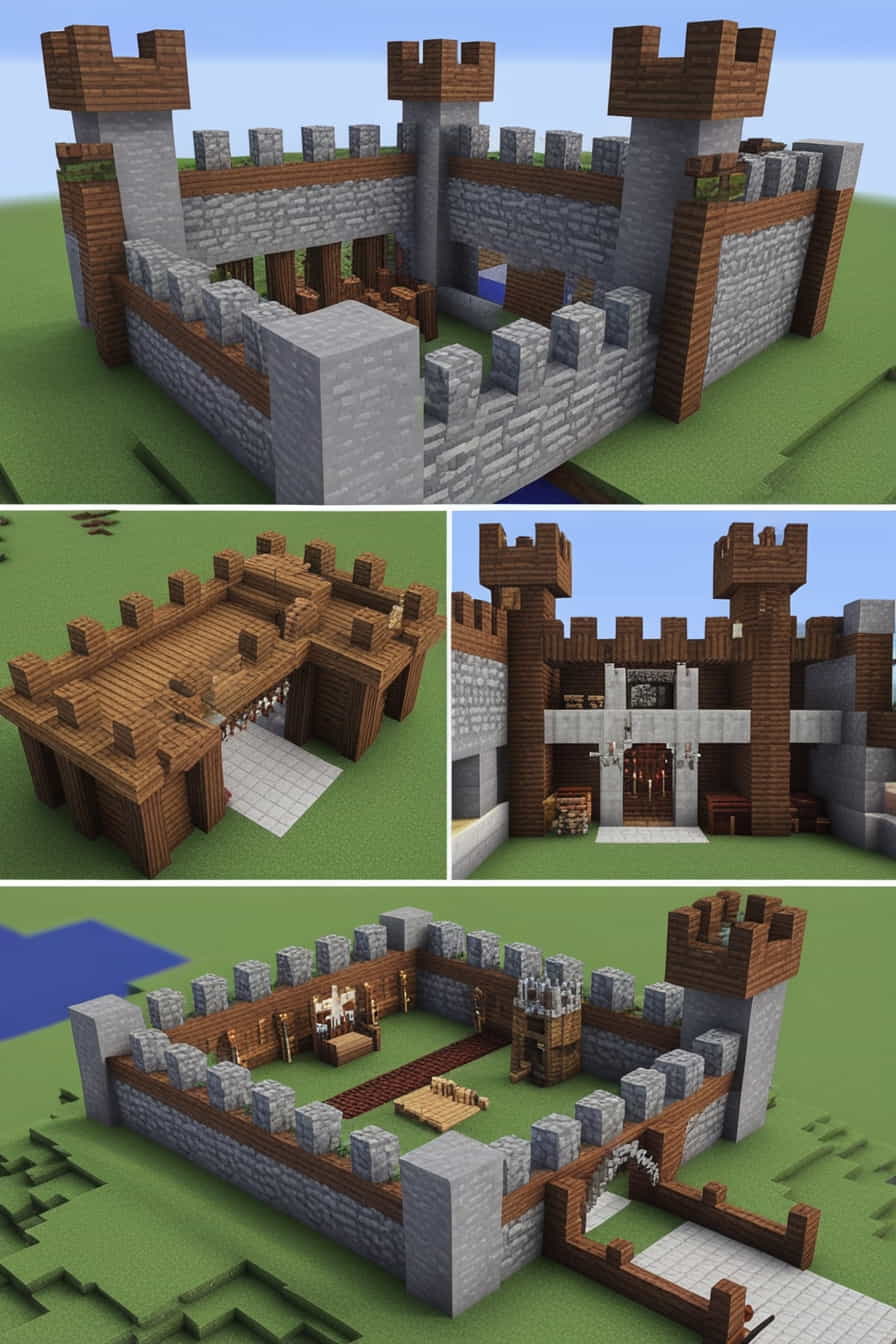 a sturdy medieval minecraft fortress use stone bricks 1 