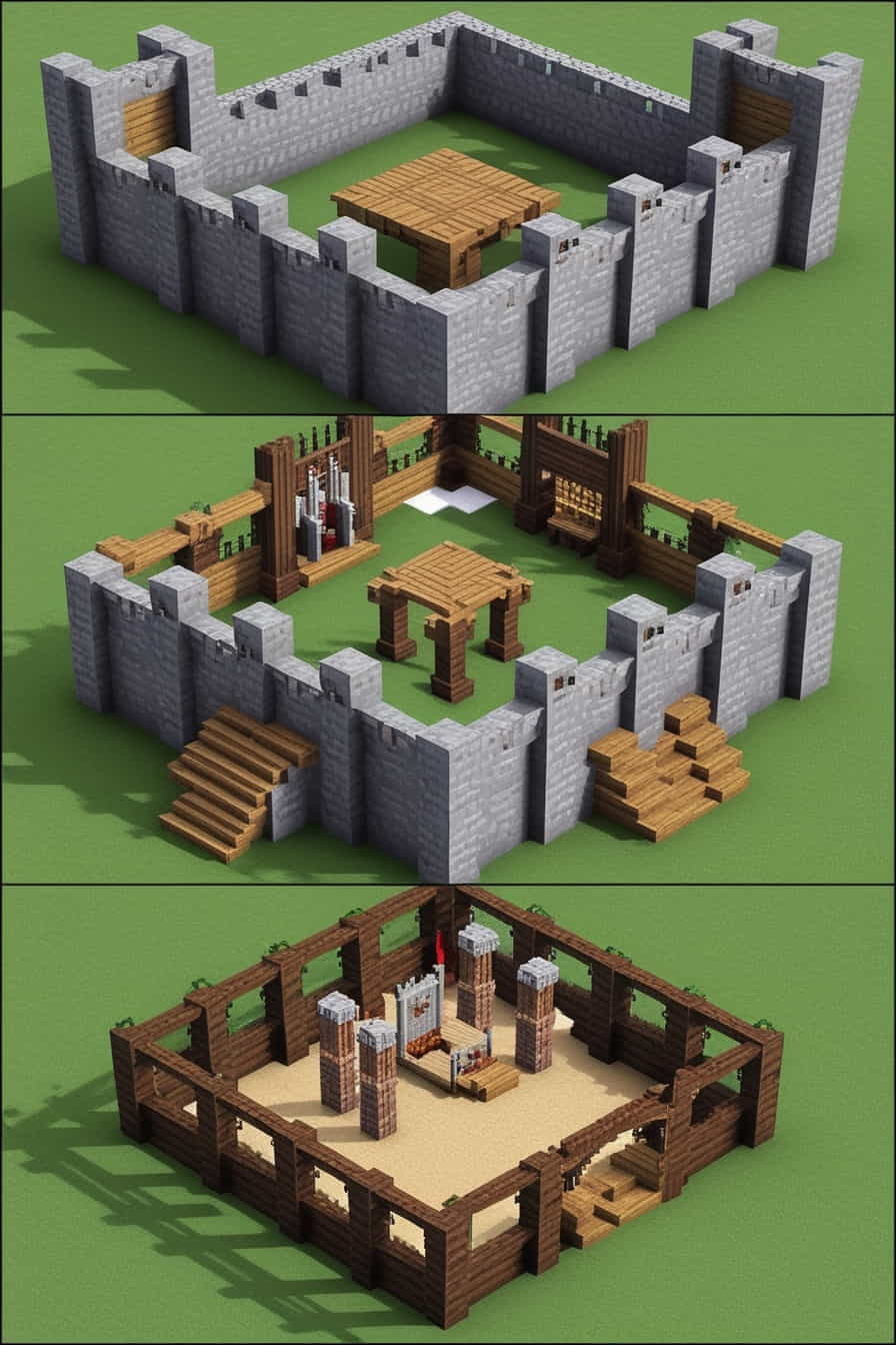 a sturdy medieval minecraft fortress use stone bricks 3 