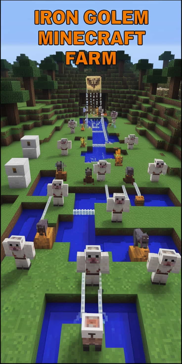 an iron golem minecraft farm can produce a steady 2 