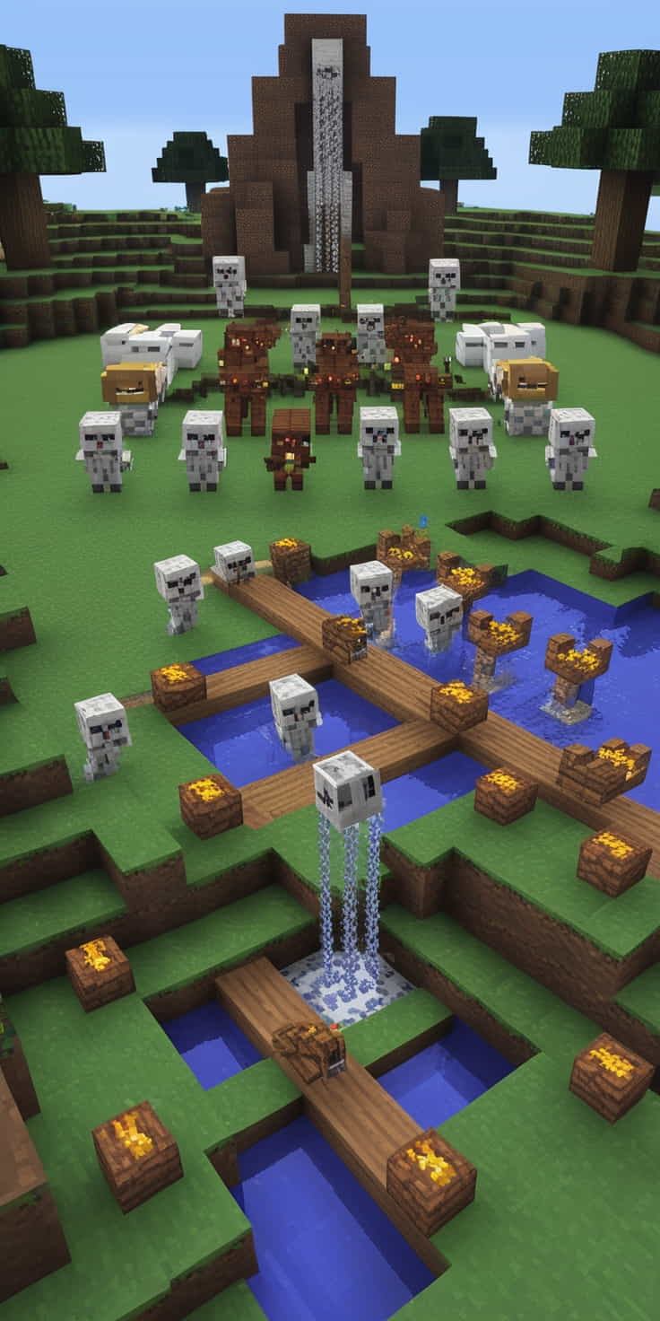 an iron golem minecraft farm can produce a steady 3 