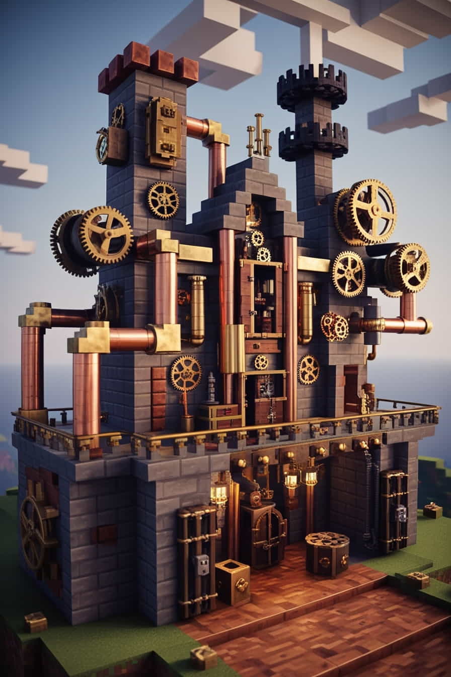 combine fantasy with industrial elements in a steampunk (1) 