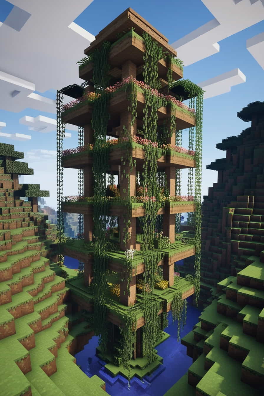 inspired by the hanging gardens of babylon build a 