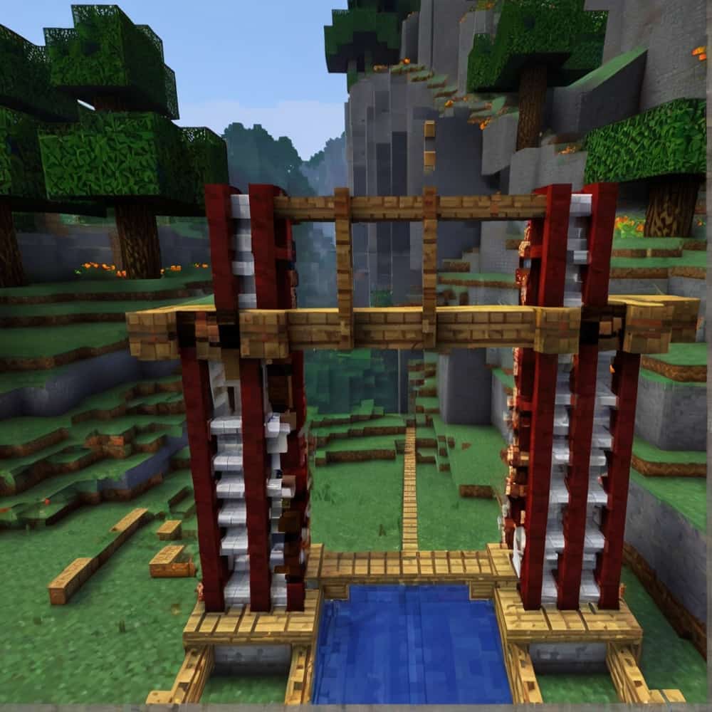 \inecraft bridge ideas with redstone mechanics to build a working drawbridge 1 