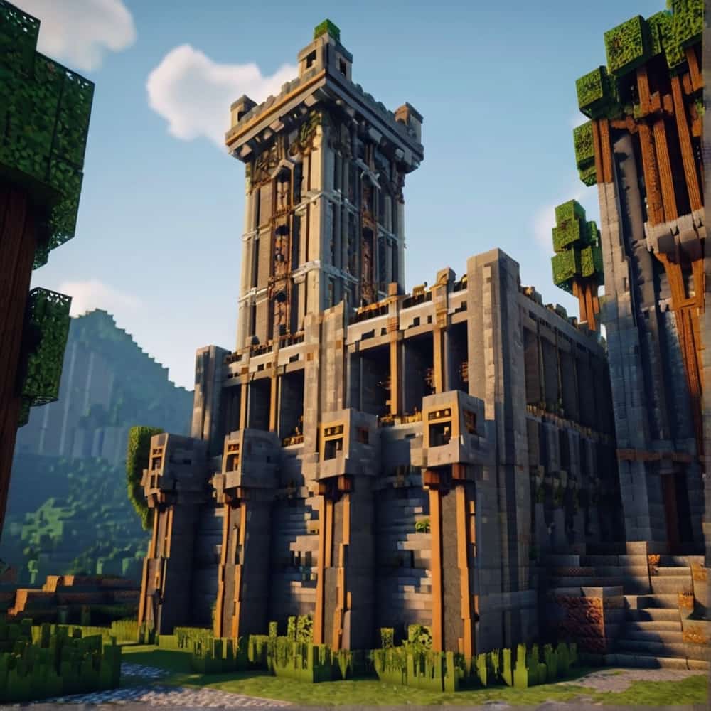 minecraft building ideas a fortress combines the imposing nature of Gothic architecture1 1