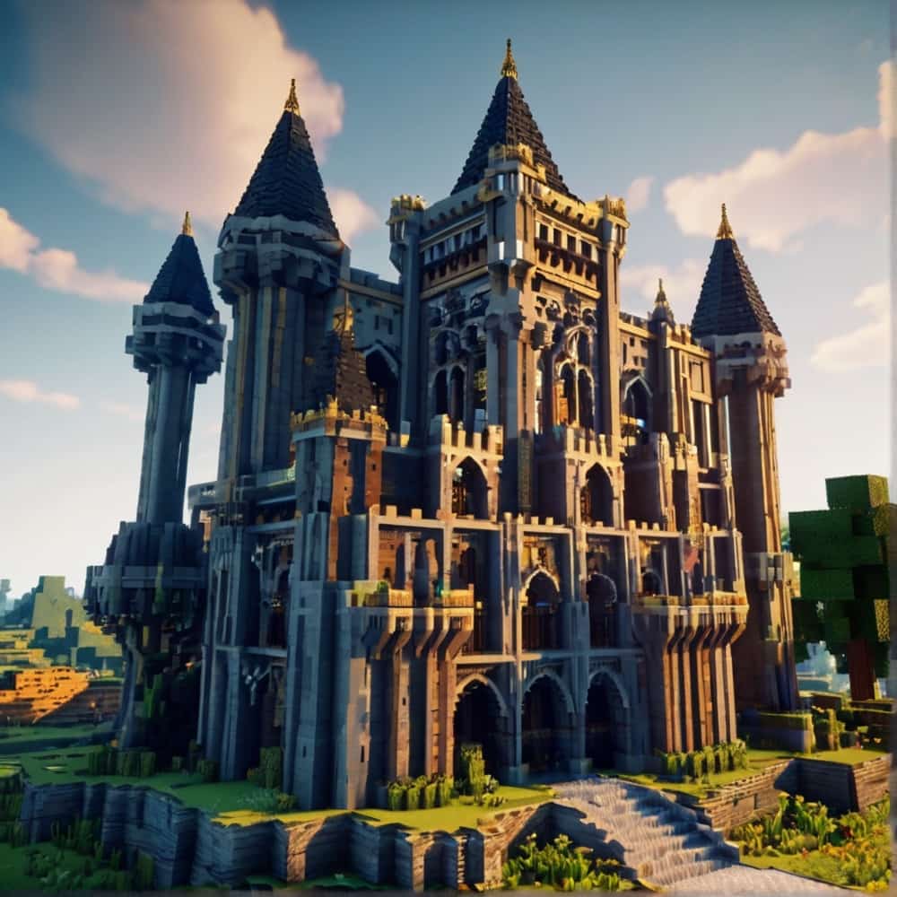  minecraft building ideas a fortress combines the imposing nature of Gothic architecture1 2