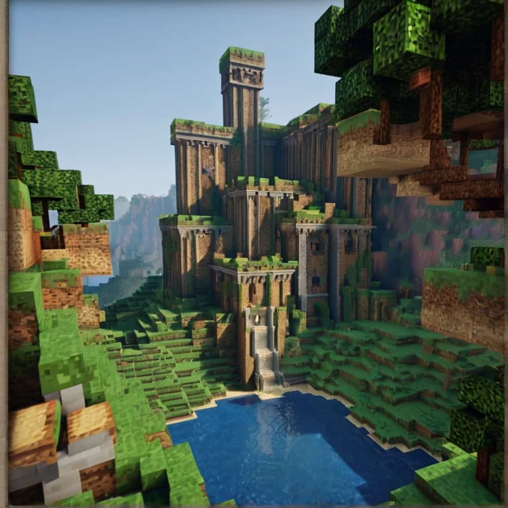 minecraft building ideas a fortress with natural verticality of a cliff face to your advantage 1 