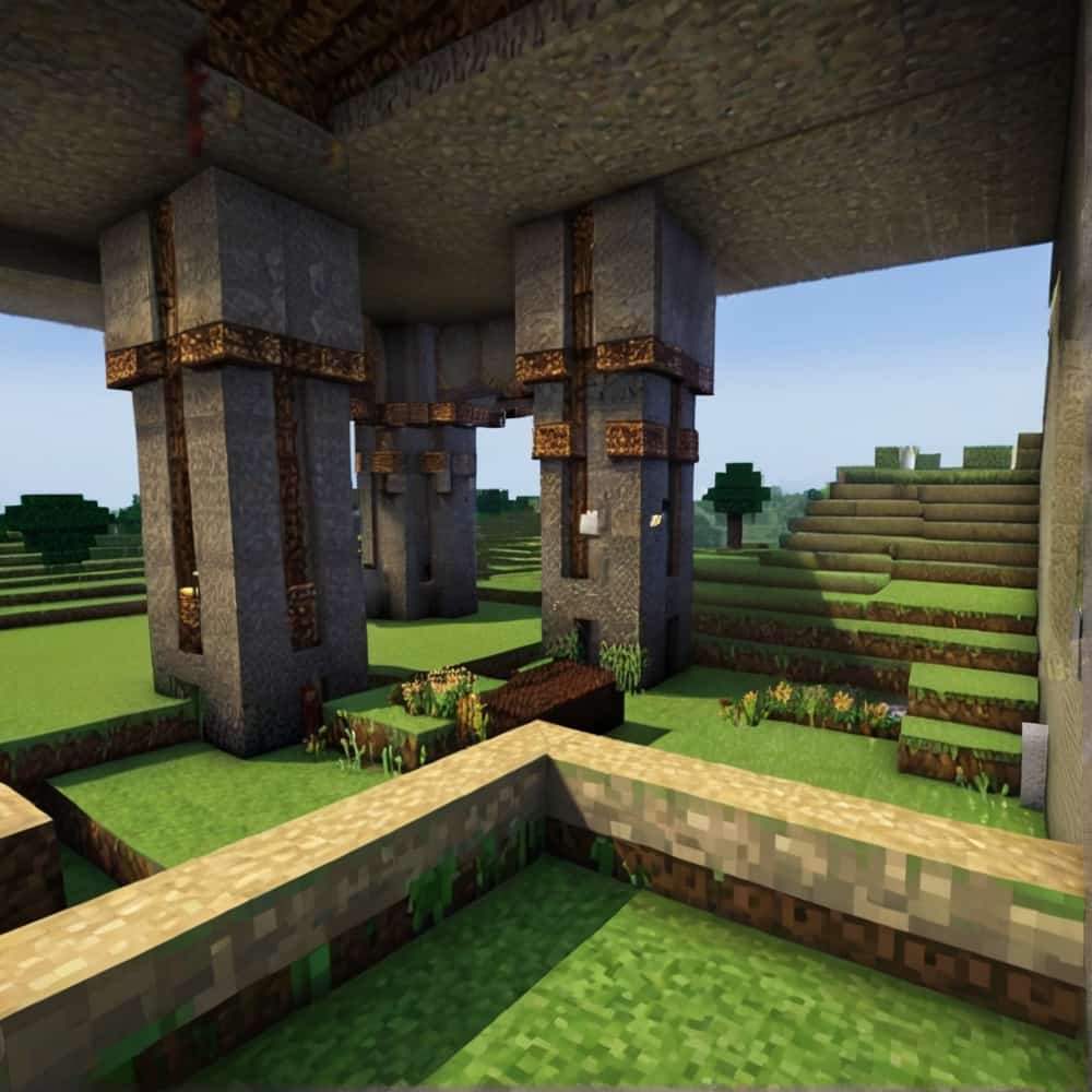 minecraft building ideas a fortress with that doubles as a farming community 2 