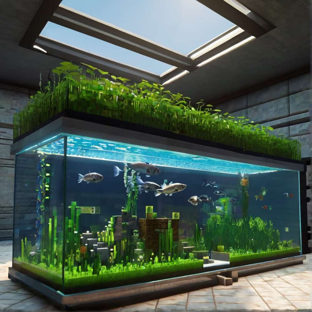 minecraft farm ideas with the beauty of aquatic life