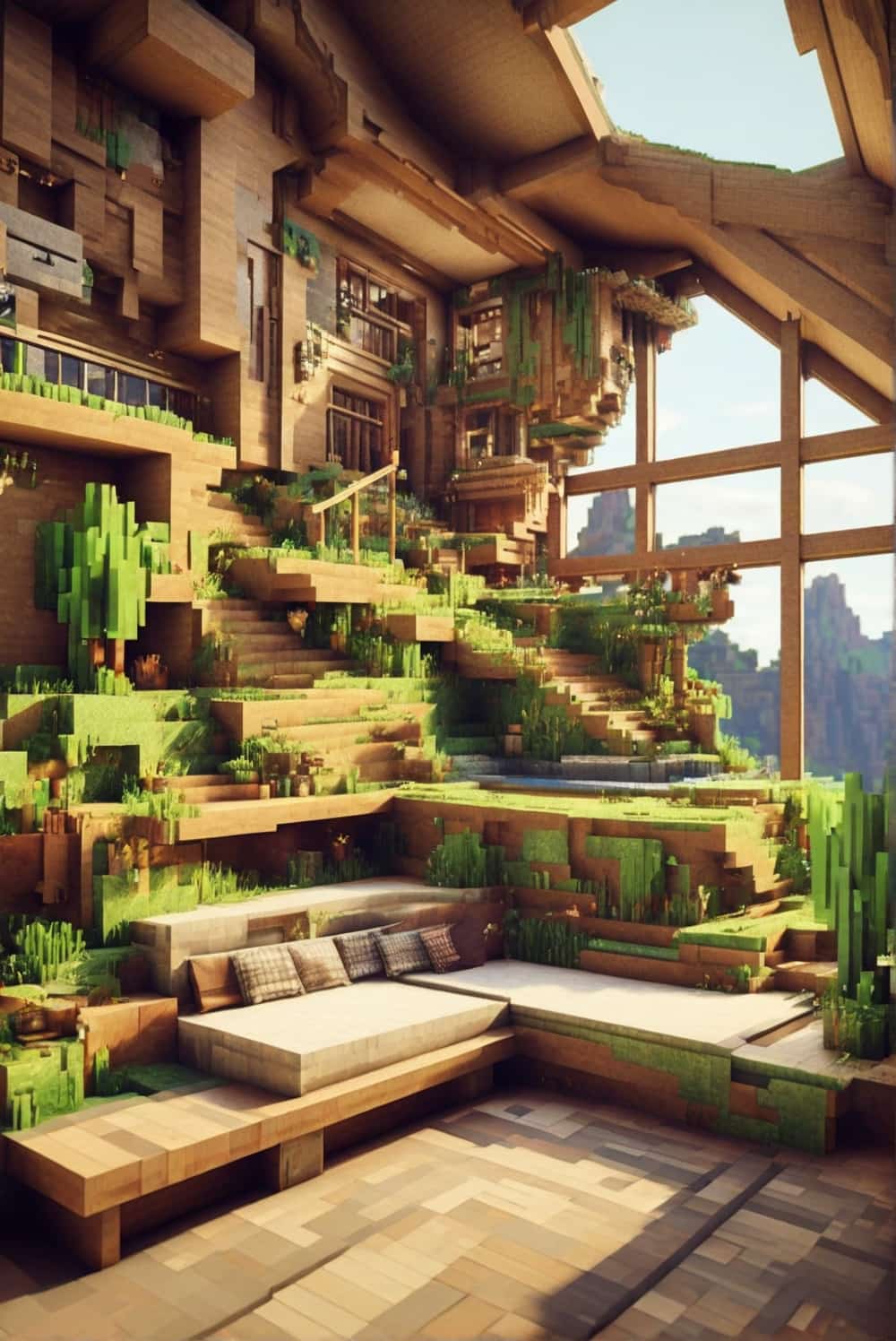 minecraft house ideas with a eco friendly home 1 