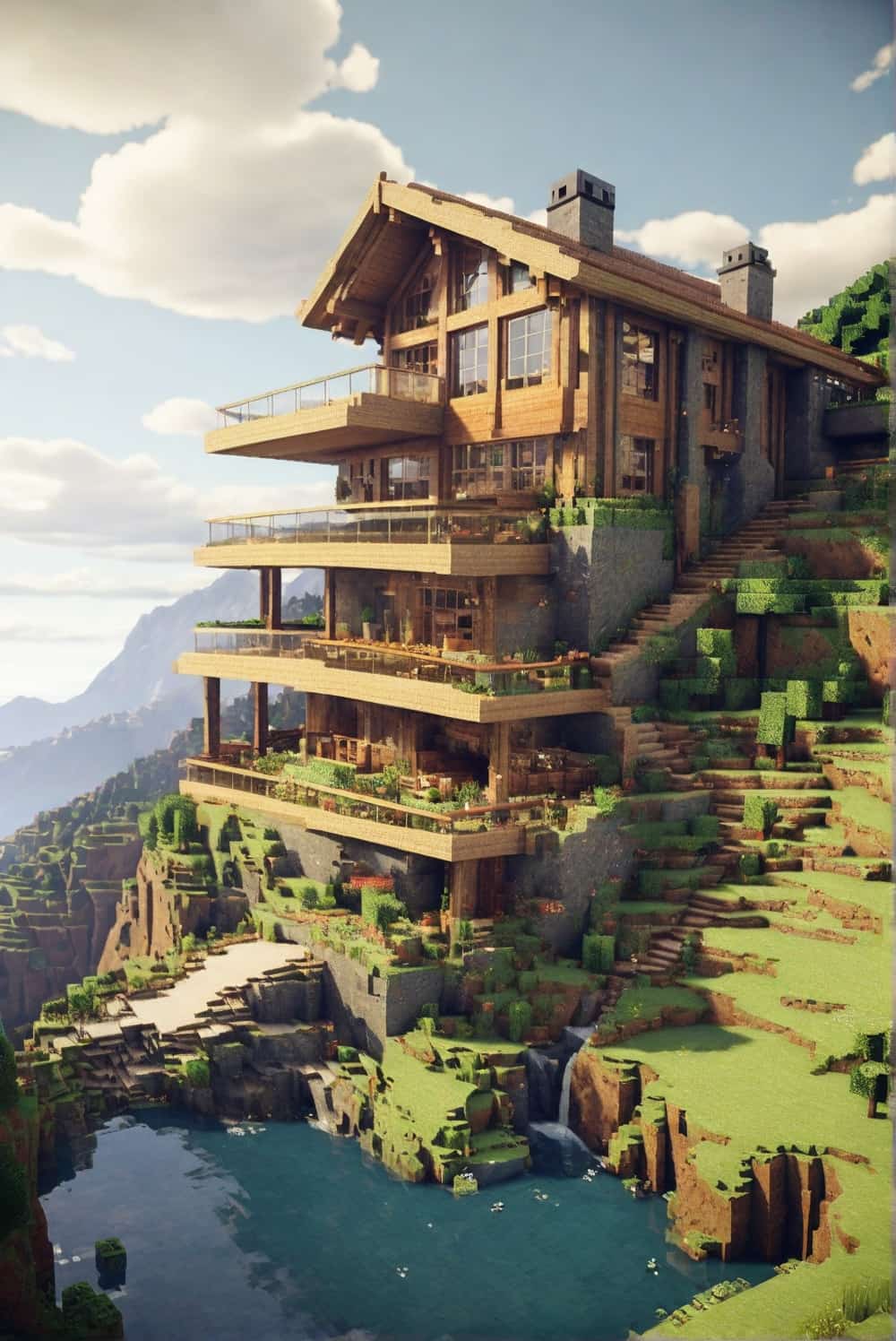 minecraft-house-ideas-with-a-house-on-a-mountainside-2