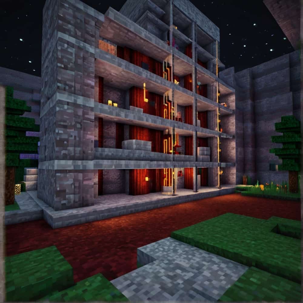 minecraft house ideas with an underground lab featuring glowing redstone circuits 2 