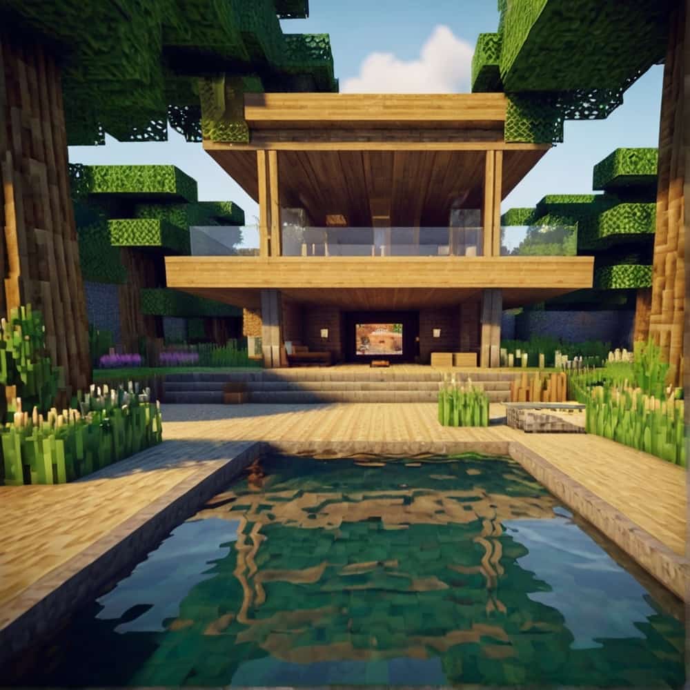 minecraft house ideas with bamboo and stone to construct a peaceful retreat 1 