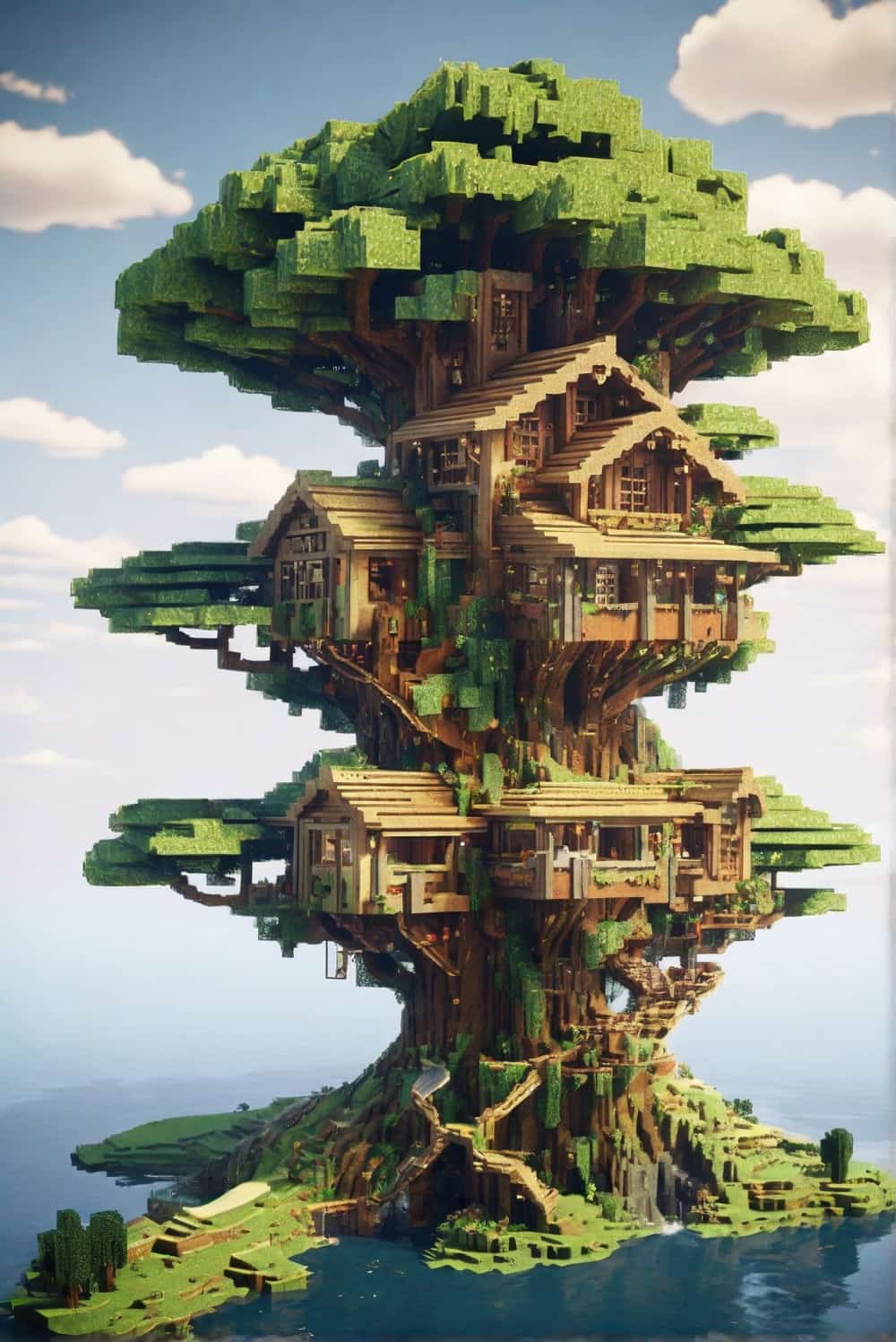 minecraft-house-ideas-with-treehouse-and-a-big-tree-2