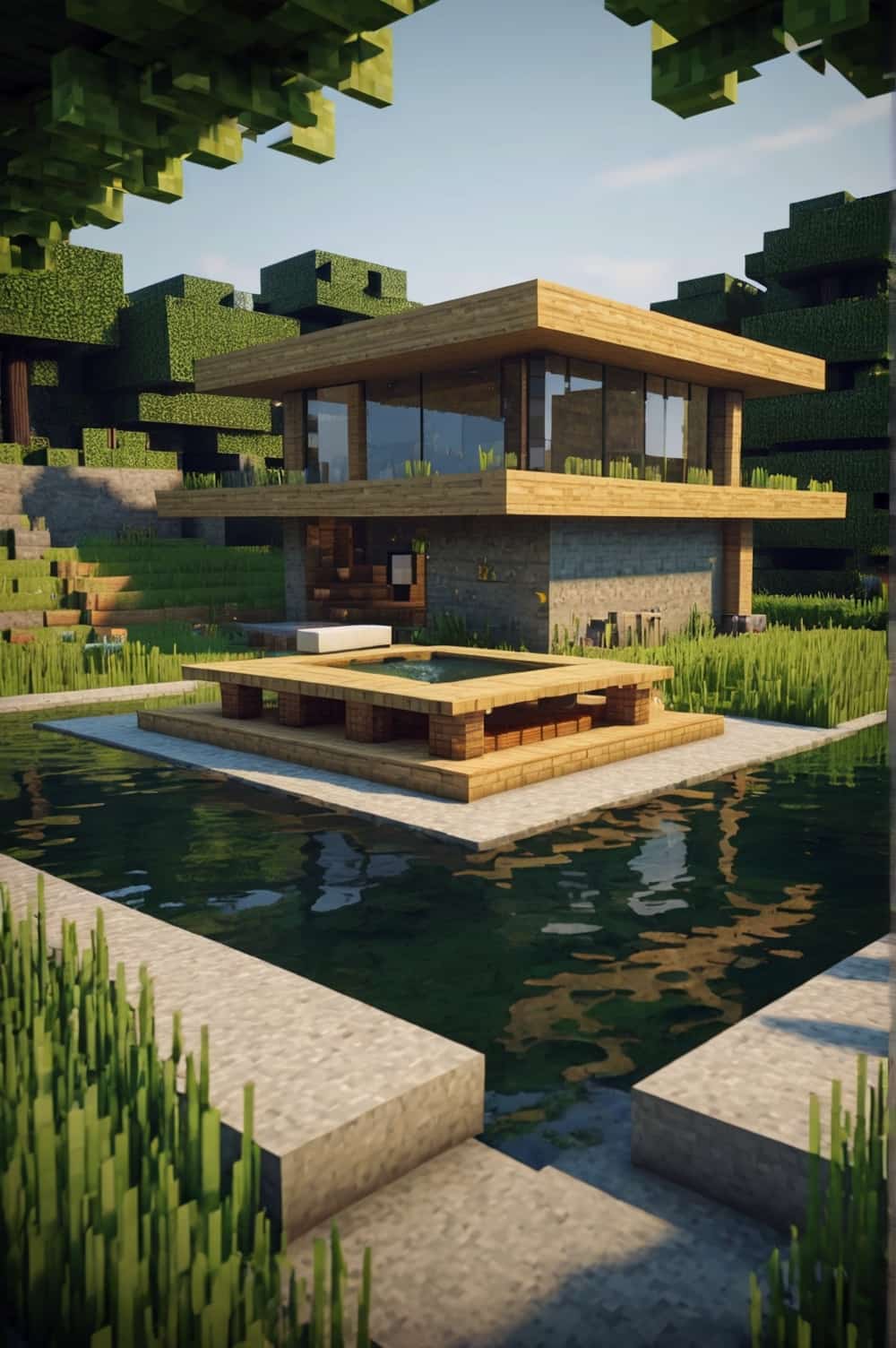 minecraft house ideas with with minimalist architectur 1 