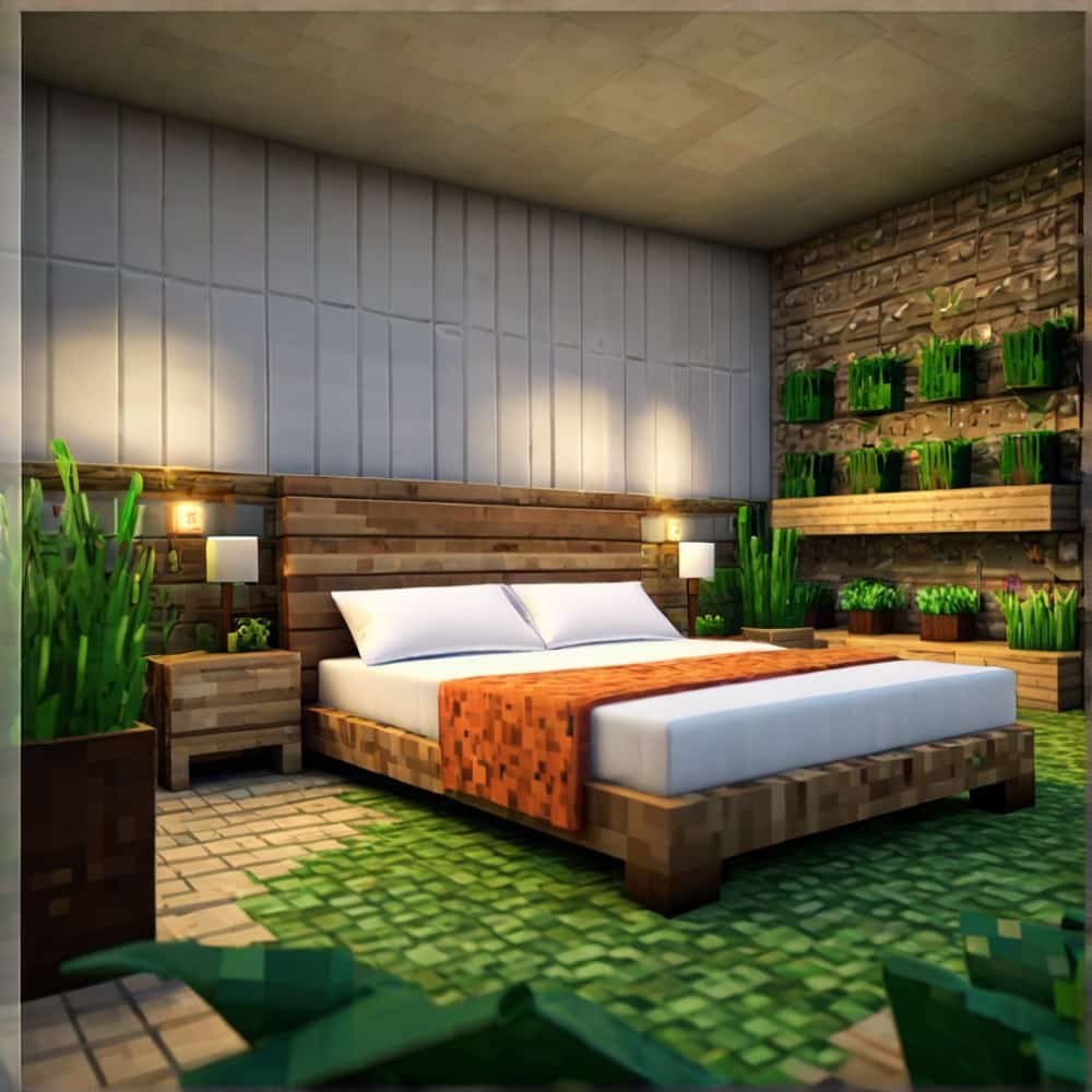 vanilla minecraft bedroom integrating nature directly into your bedroom 1 