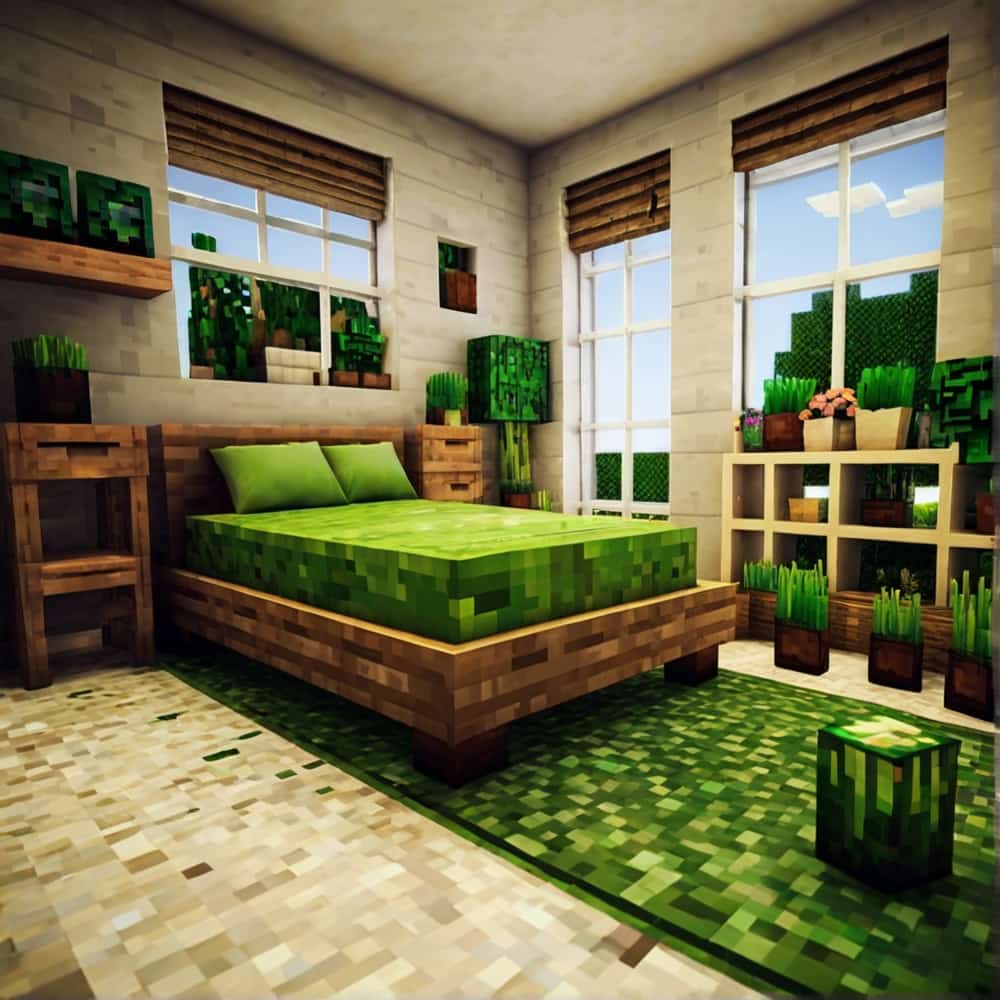 vanilla minecraft bedroom integrating nature directly into your bedroom 2 